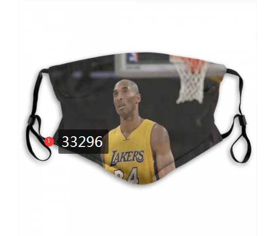2021 NBA Los Angeles Lakers #24 kobe bryant 33296 Dust mask with filter->nba dust mask->Sports Accessory